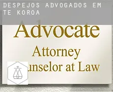 Despejos advogados em  Te Koroa