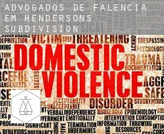 Advogados de falência em  Hendersons Subdivision